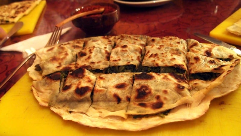 gozleme vegetarian food turkey