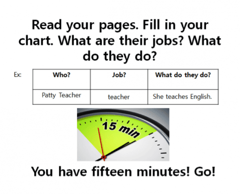 EPIK reading class for grade 6 students