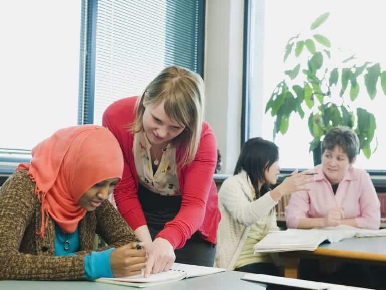 ESL learners taking interest in their learning