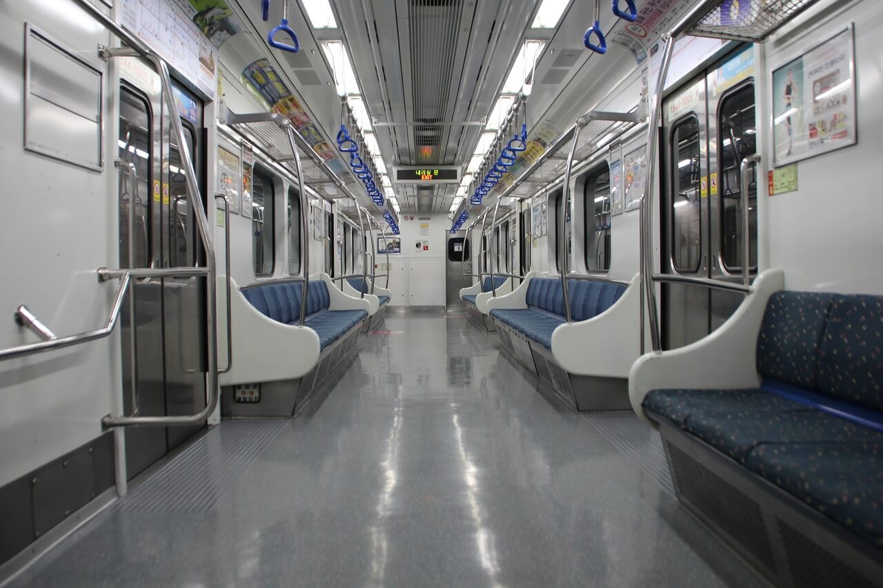 south korea subway train