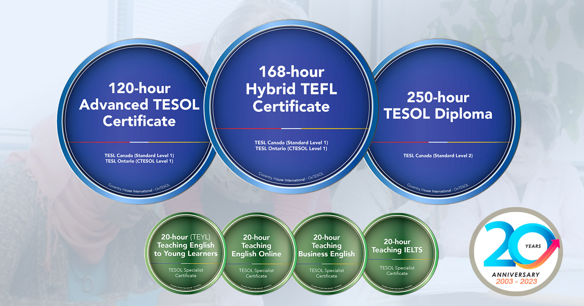 Our Best TEFL / TESOL Certification For 2023! 20th Year Anniversary