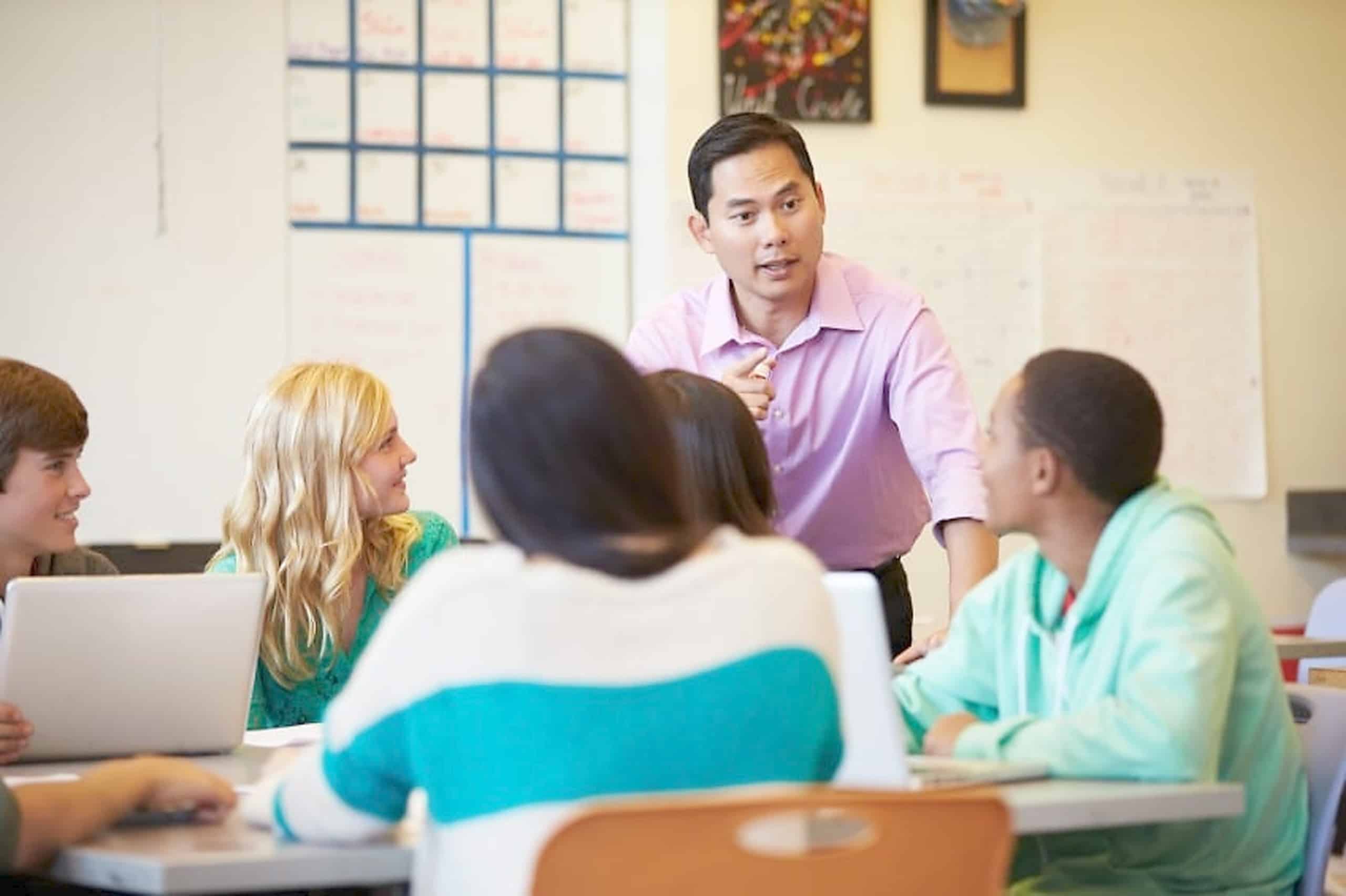 TESOL teacher leading an English class